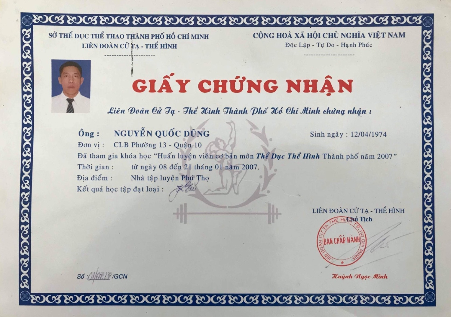 GIẢNG VIÊN VẬN ĐỘNG VIÊN NGUYỄN QUỐC DŨNG 4
